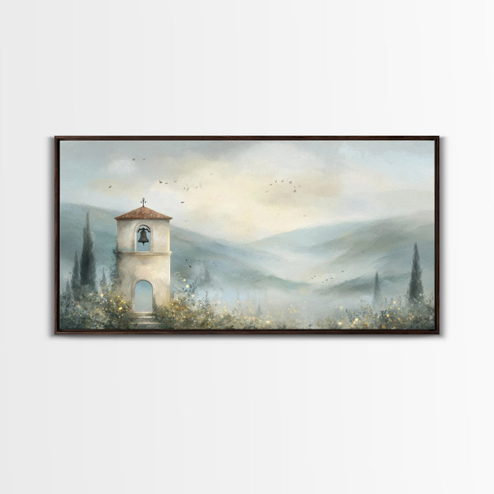 Bell Of Hope – Framed Canvas Print – Christian Decor – Christian Wall Art – Christian Art Canvas – Modern Christian Art