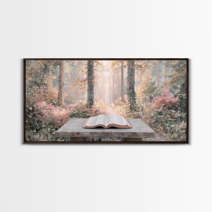 Quiet Illumination - Framed Canvas Print - Christian Art Canvas - Christian Wall Art - Subtle Christian Art - Christian Decor - Minimalist