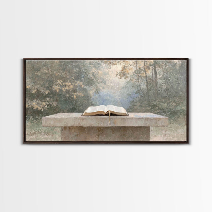 Garden of Grace - Framed Canvas Print - Christian Wall Art - Christian Art Canvas - Christian Painting - Large Christian Art - Christian Gi