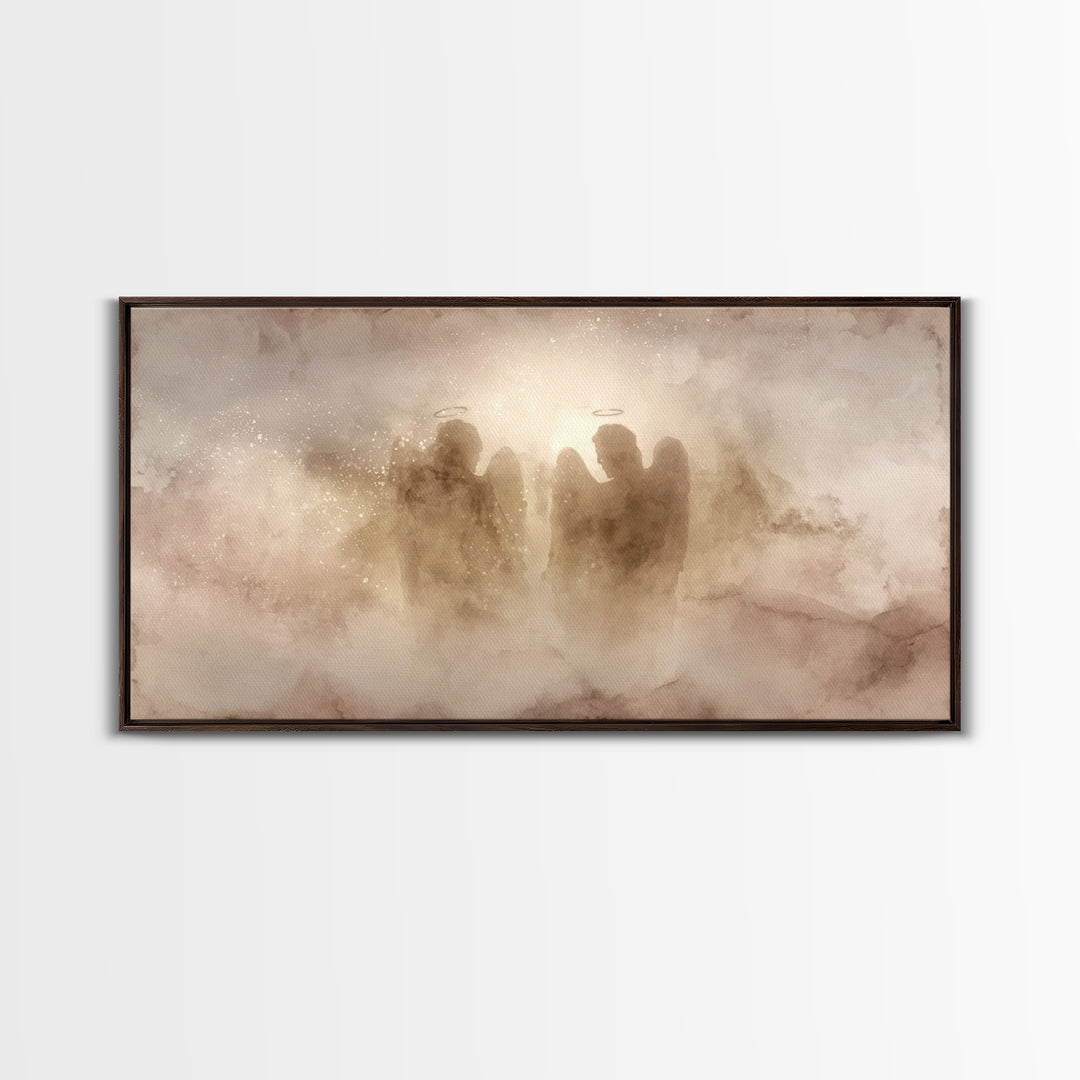 Hallowed Gathering – Framed Canvas Print – Christian Art Canvas – Christian Wall Art – Minimalist Christian Art – Christian Art Work – Chri