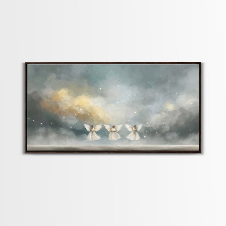 Threefold Glory – Framed Canvas Print – Christian Art – Abstract Christian Art – Christian Art Work – Christian Wall Art – Unique Christian