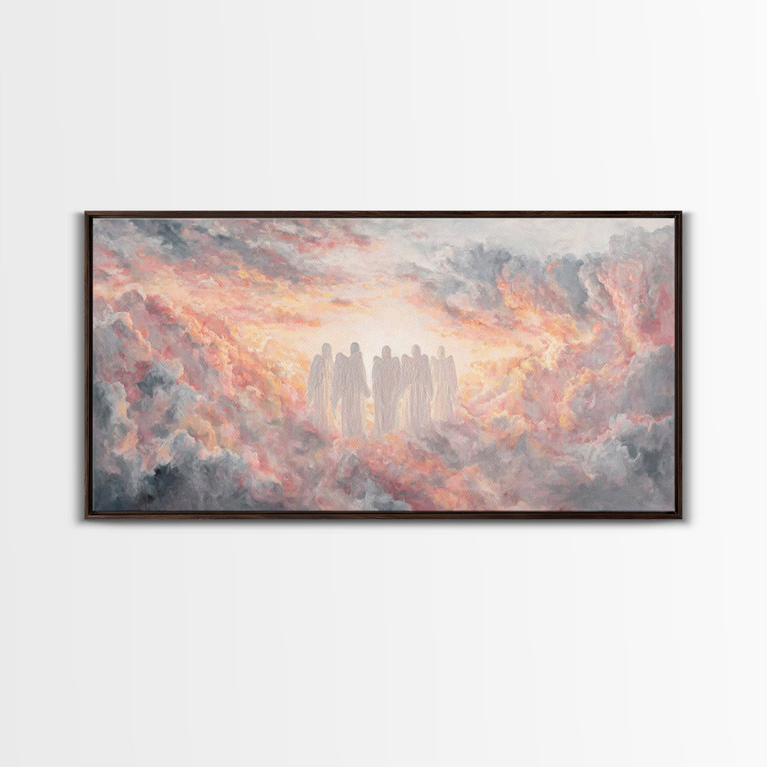 Dawn Revelation – Framed Canvas Print – Christian Wall Art – Christian Art Canvas – Modern Christian Painting – Large Christian Art – Chris