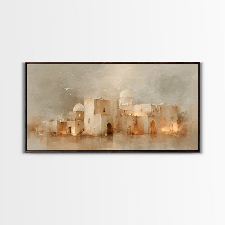 Star of Bethlehem – Framed Canvas Print – Christian Wall Art – Christmas Art Prints – Christian Art Canvas – Christian Christmas Decor – Mo
