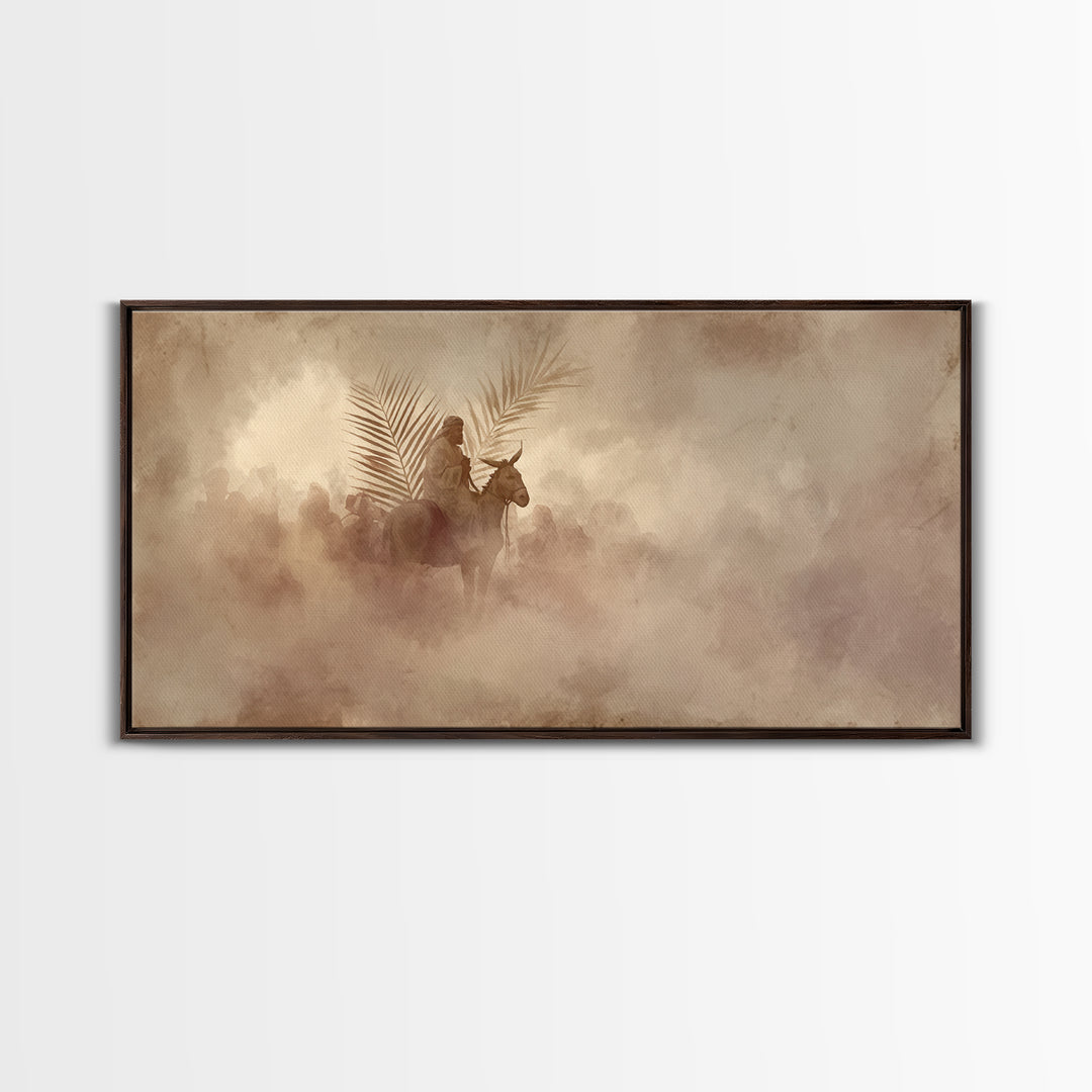 Journey Of Peace | Framed Canvas Print | Christian Wall Art | Christian Art Canvas | Jesus Painting | Christian Decor | Christmas Art