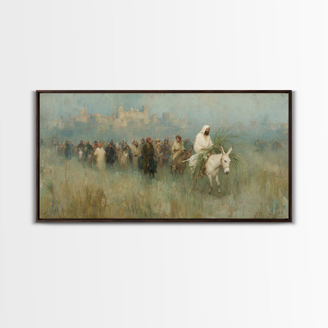 Radiant Messiah Path - Framed Canvas Print - Christian Wall Art - Christian Art Canvas - Jesus Painting - Christian Decor - Christmas Art