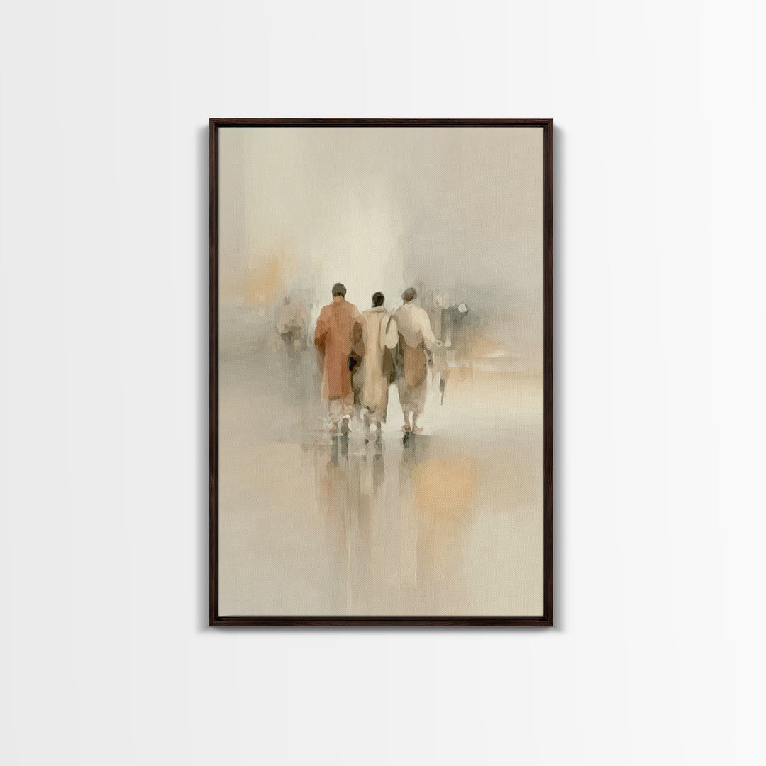 Faithful Companions – Framed Canvas Print – Christian Art Canvas – Christian Wall Art – Christian Paintings – Subtle Christian Art – Christ