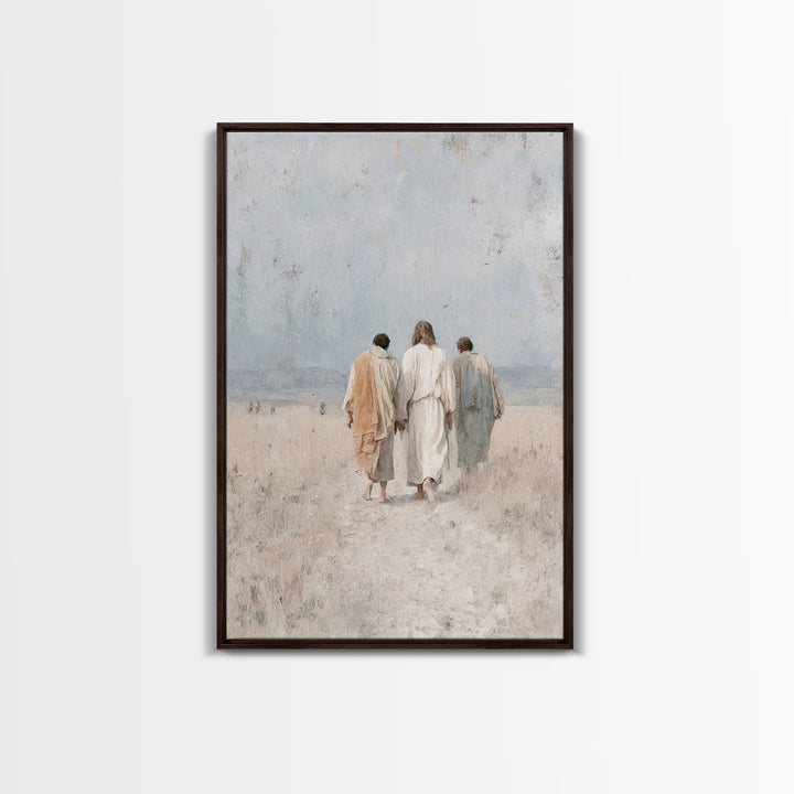 Walk In Hope, Framed Canvas Print, Christian Art Canvas, Christian Wall Art, Christian Paintings, Christian Gift Ideas, Modern Christian Ar