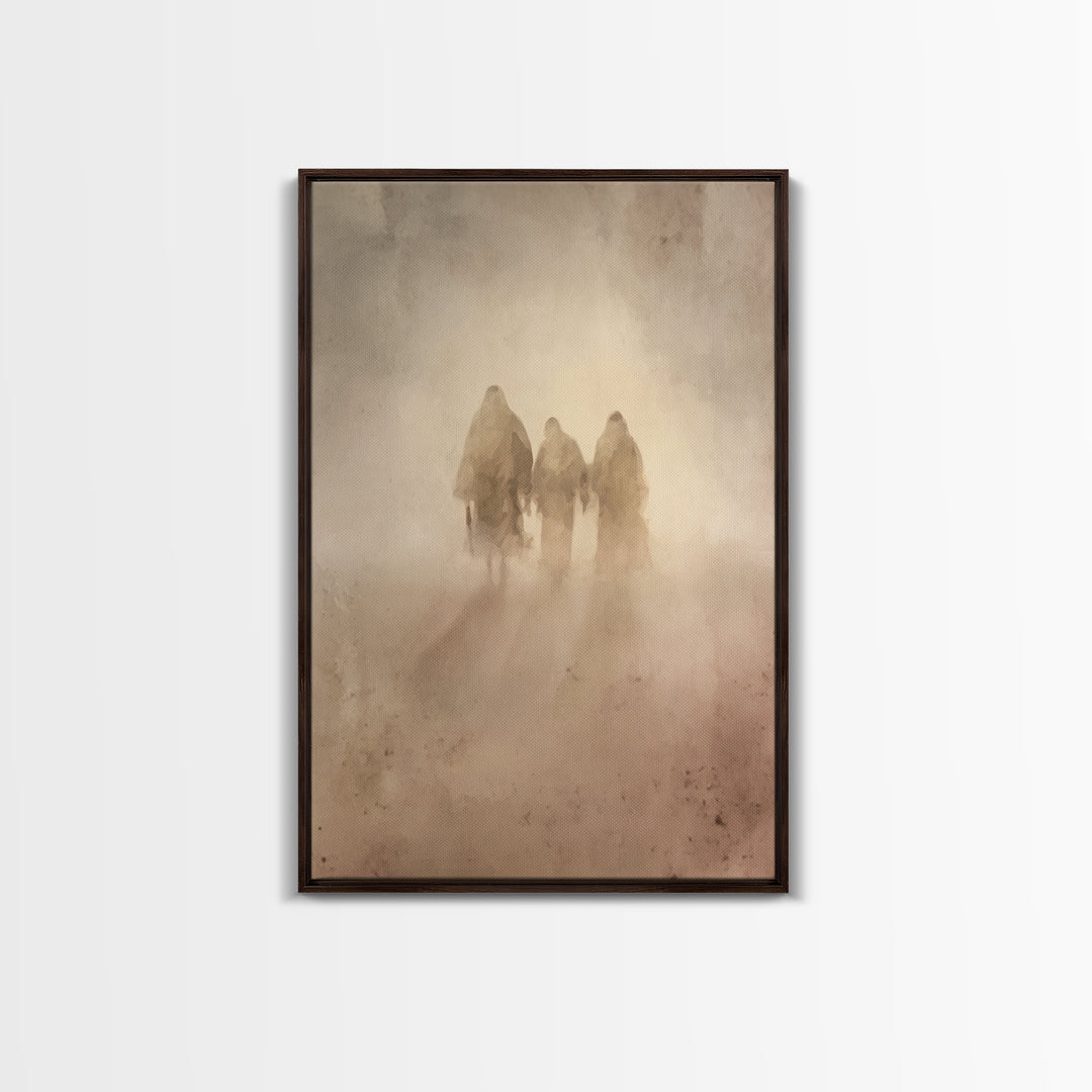 Wilderness Companions – Framed Canvas Print – Christian Art Canvas – Christian Wall Art – Jesus Painting – Subtle Christian Paintings – Chr