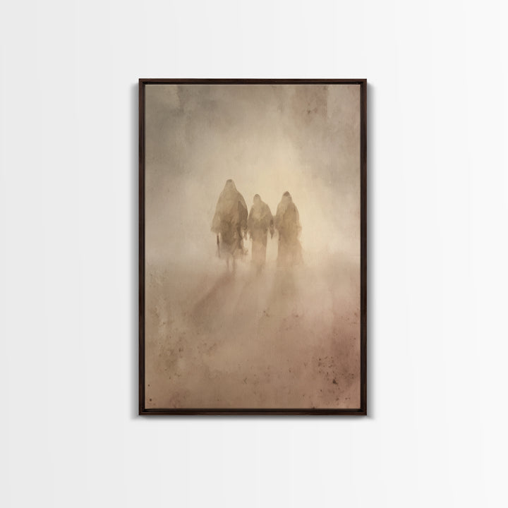 Wilderness Companions – Framed Canvas Print – Christian Art Canvas – Christian Wall Art – Jesus Painting – Subtle Christian Paintings – Chr