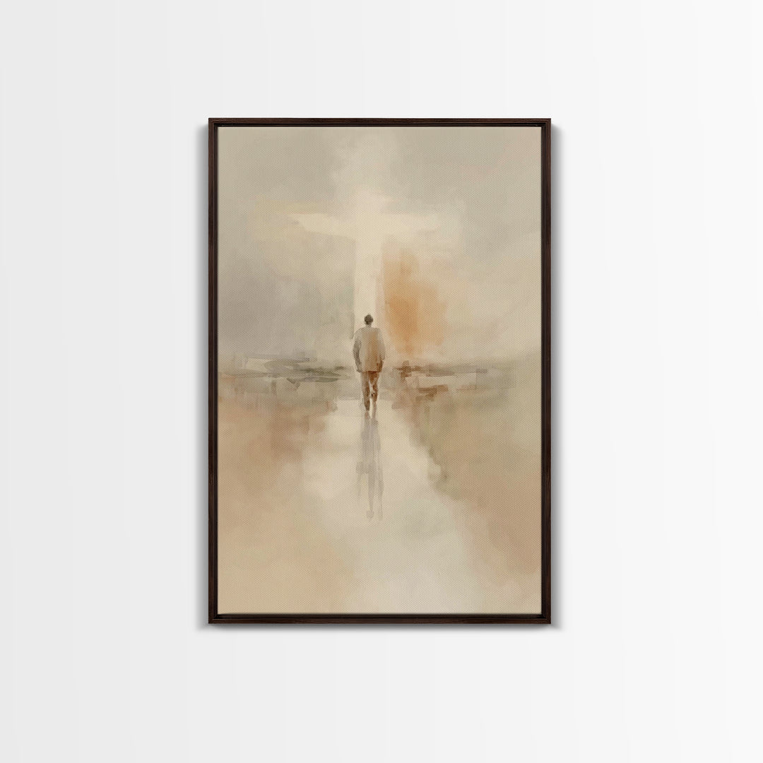 Path Of Faith – Framed Canvas Print – Christian Art Canvas – Christian Wall Art – Christian Painting – Modern Christian Art