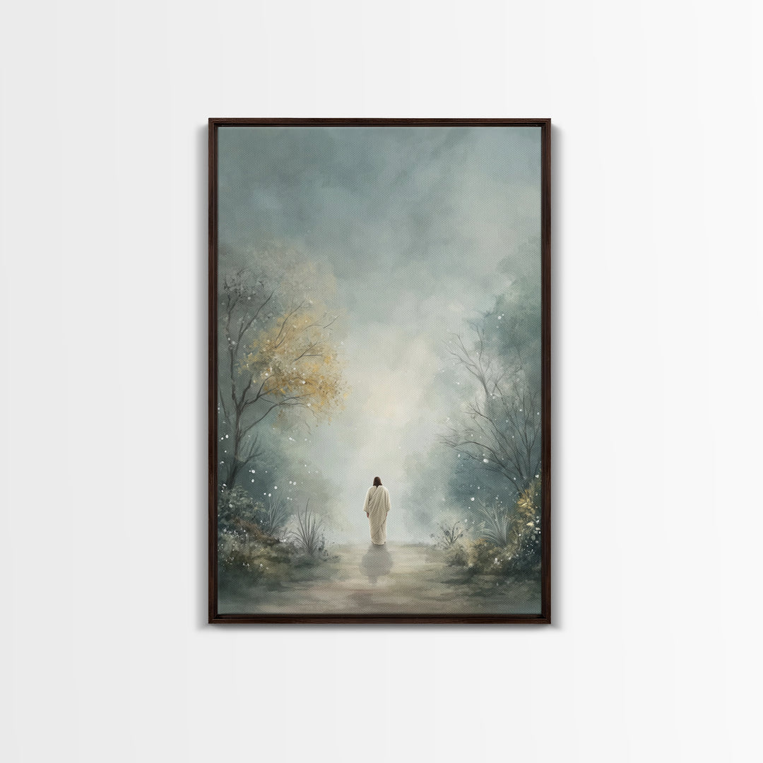 Garden Of Peace – Framed Canvas Print – Christian Art Canvas – Christian Wall Art – Christian Art Painting – Subtle Christian Art