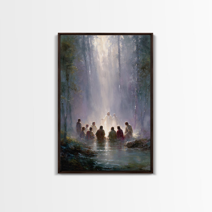 Forest of Glory | Framed Canvas Print | Christian Art Canvas | Jesus Painting | Large Christian Art | Christian Art Work | Christian Gift I