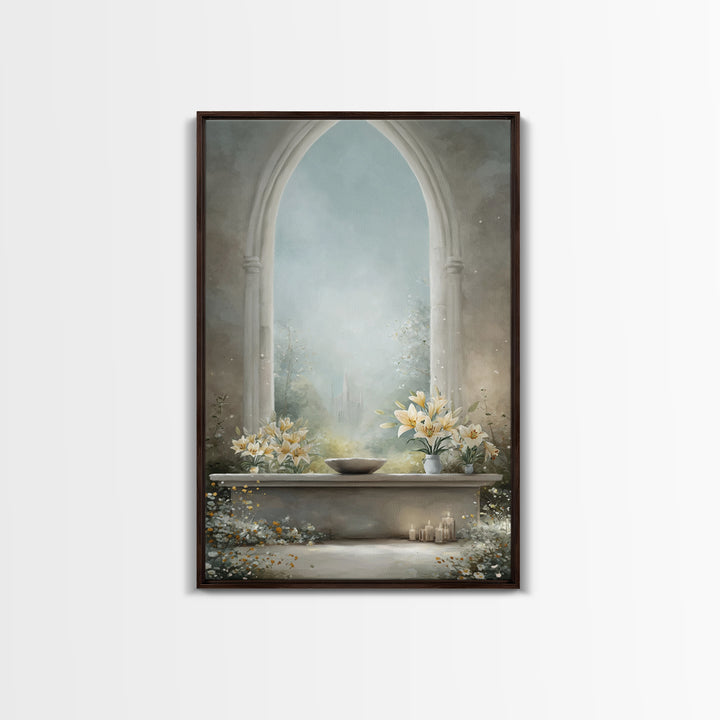 Easter Blooming Hope – Framed Canvas Print – Christian Wall Art – Christian Art Canvas – Christian Decor – Christian Painting – Christian G