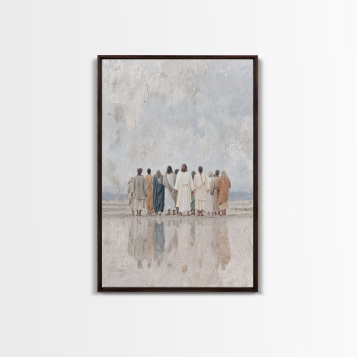 Morning Discipleship | Framed Canvas Print | Christian Art Canvas | Jesus Painting | Christian Wall Art | Christian Gift Ideas | Christian