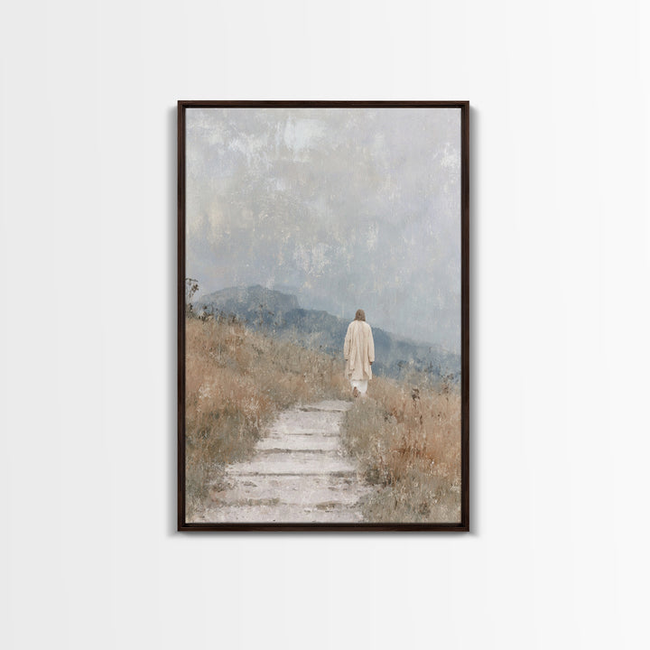 Wilderness Promise – Framed Canvas Print – Christian Wall Art – Christian Art Canvas – Jesus Painting – Subtle Christian Art – Christian Gi
