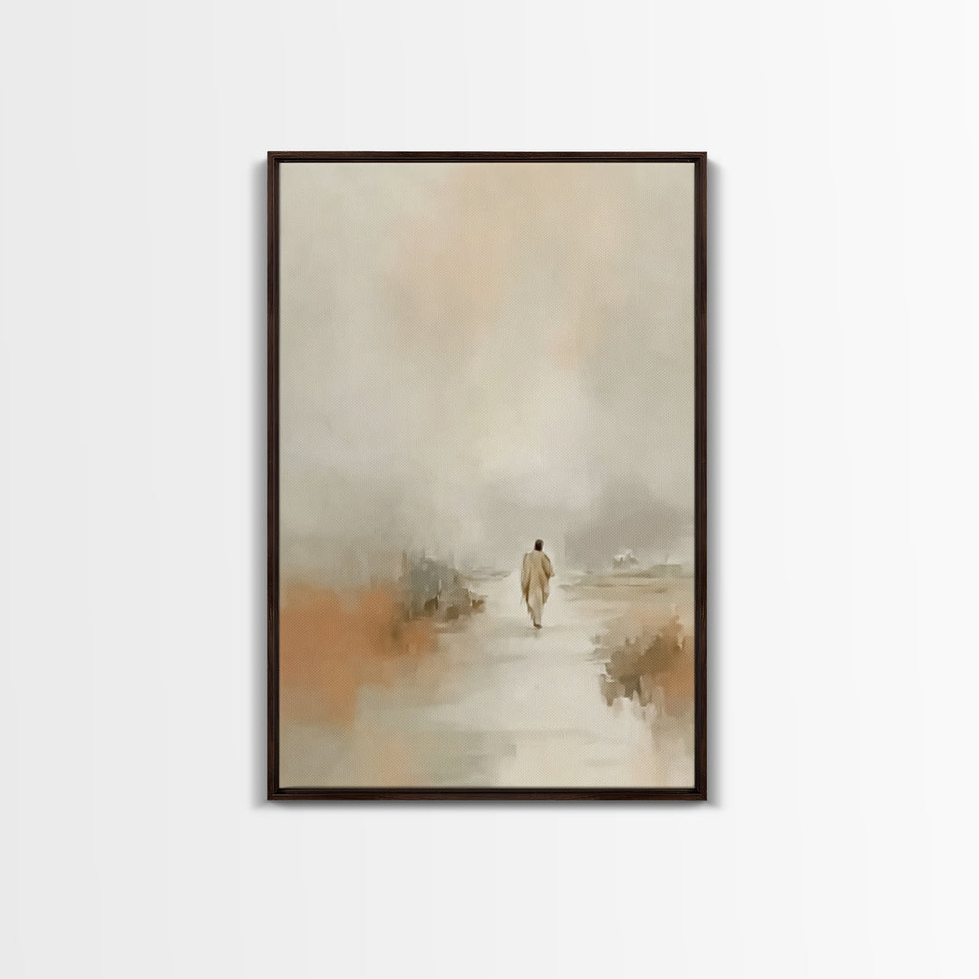 Desert Grace | Framed Canvas Print | Christian Art Canvas | Christian Wall Art | Jesus Painting | Minimalist Christian Art | Christian Chri