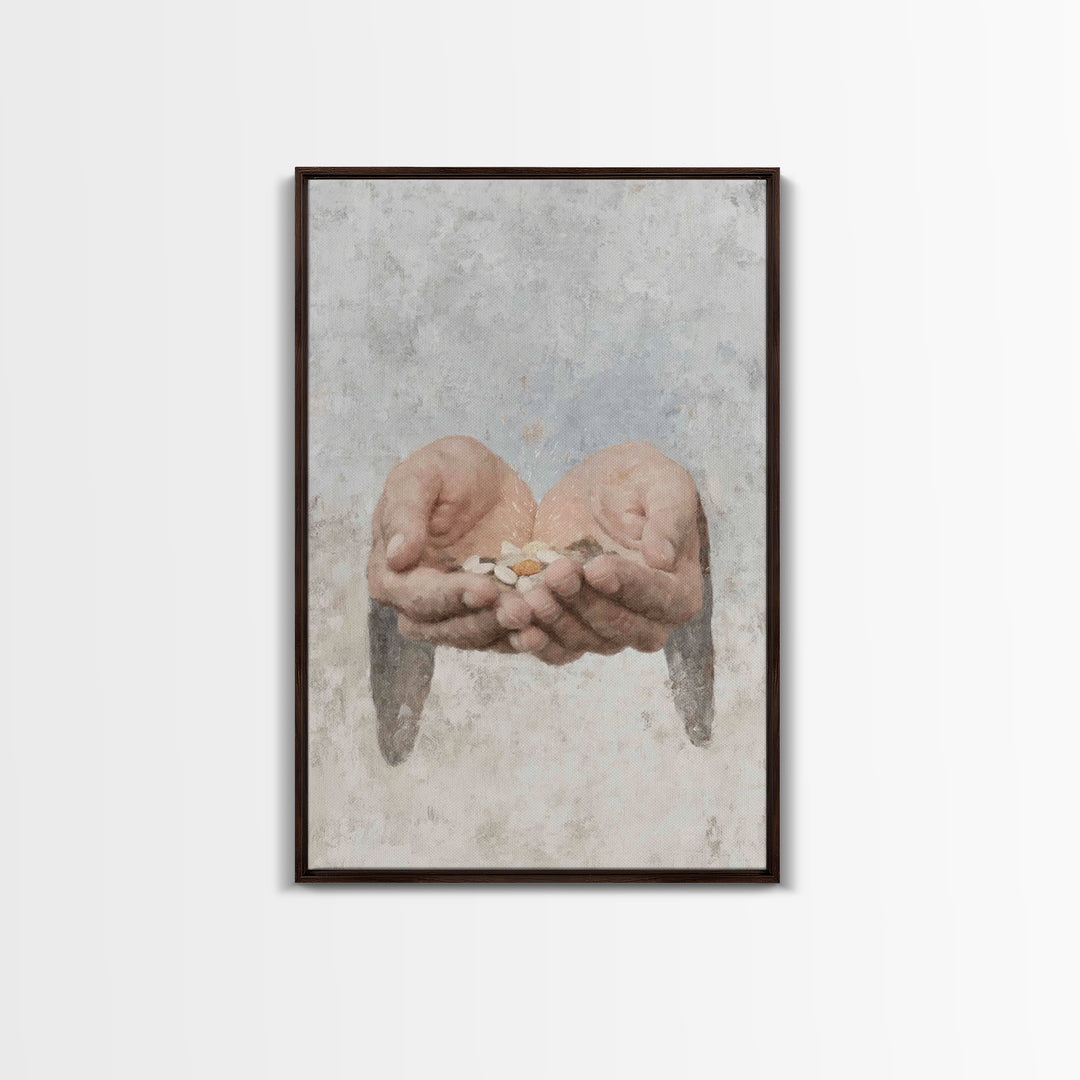 Seeds Of Promise , Framed Canvas Print, Christian Art Prints, Christian Wall Art, Christian Art Canvas, Christian Gift, Modern Christian Pa