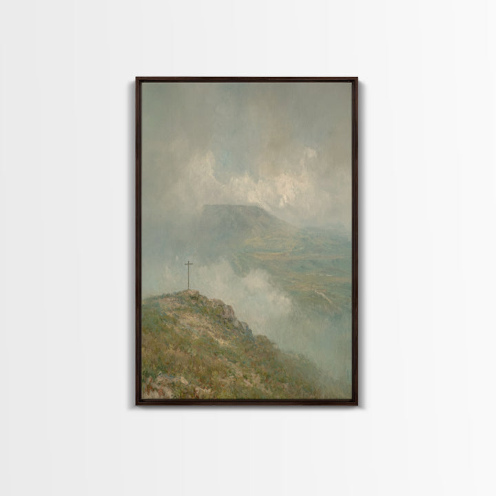 Summit Of Grace – Framed Canvas Print – Christian Wall Art – Christian Art Canvas – Jesus Painting – Christian Christmas Art – Christian De