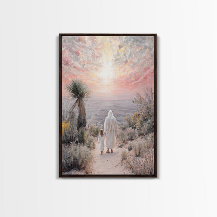 Guided By Heaven – Framed Canvas Print – Christian Wall Art – Christian Art Canvas – Christian Painting – Unique Christian Art – Jesus Art