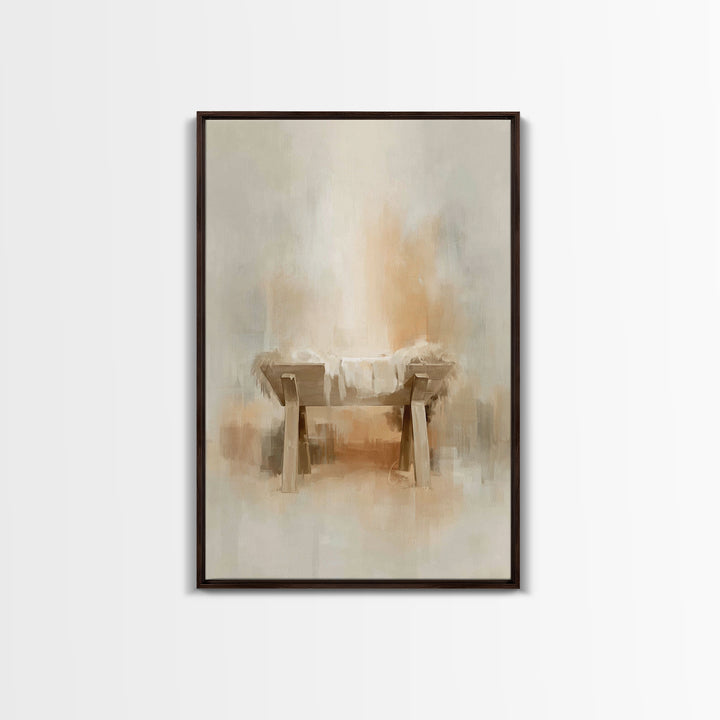 Radiant Hope – Framed Canvas Print – Christian Wall Art – Christian Christmas Art – Christmas Art Framed – White Christmas Art – Christian