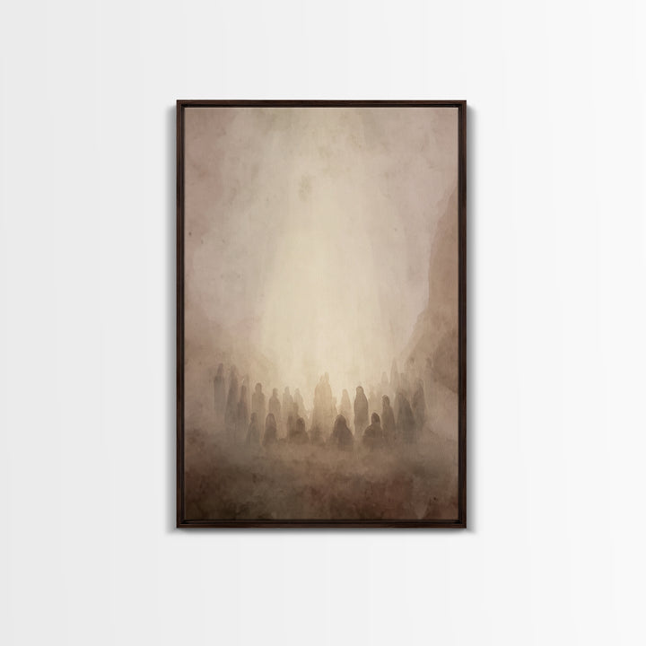 Valley Of Glory – Framed Canvas Print – Christian Wall Art – Christian Art Canvas – Subtle Christian Art – Christian Paintings – Christian