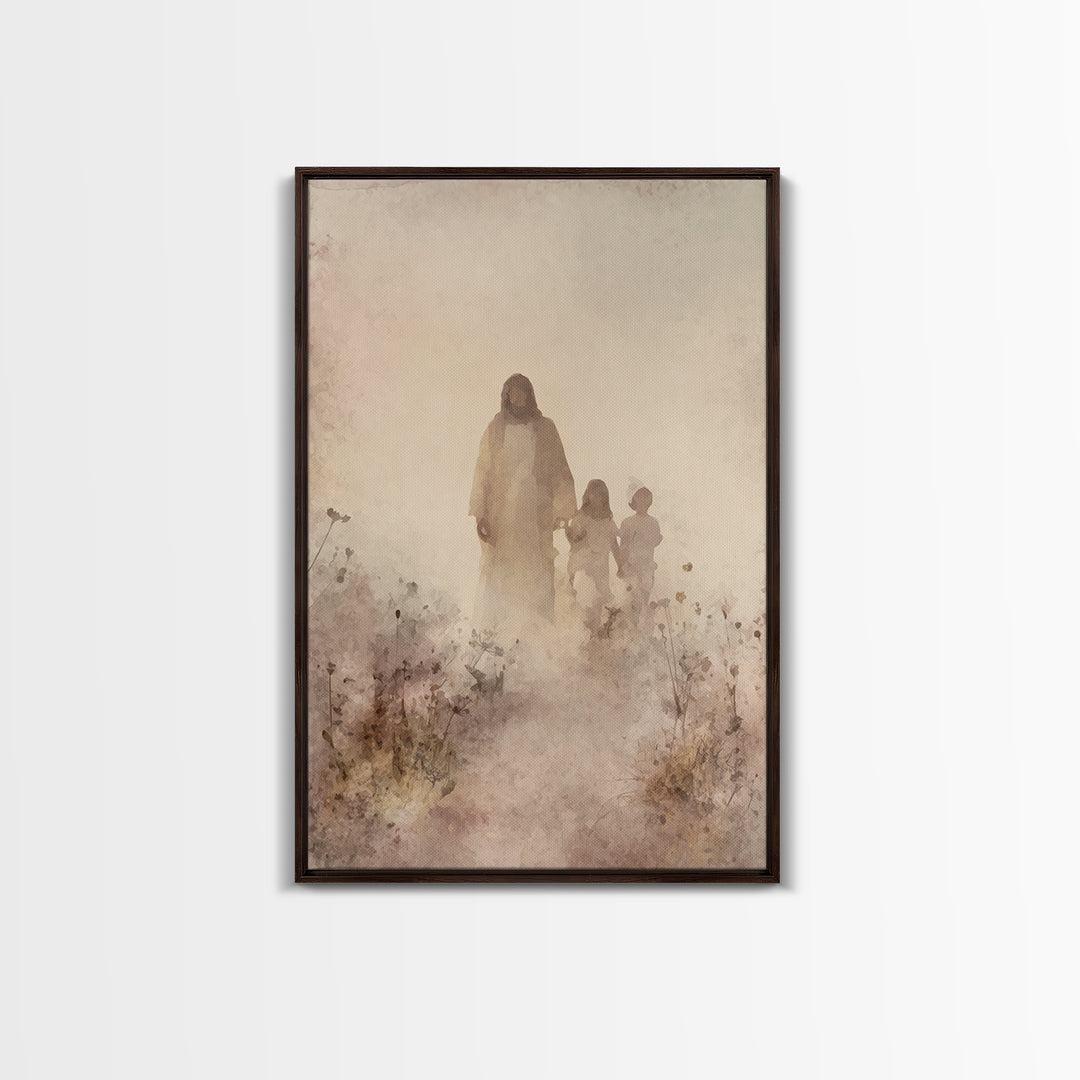 Fields Of Mercy – Framed Canvas Print – Christian Art – Christian Art Canvas – Jesus Painting – Christian Wall Art – Christian Decor