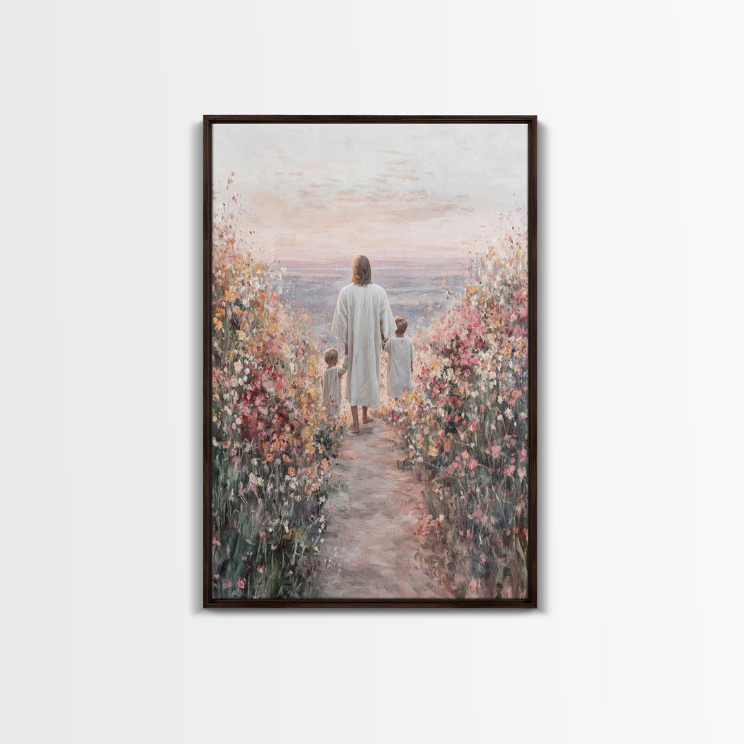 Blossoms Of Hope – Framed Canvas Print – Christian Decor – Christian Wall Art – Christian Art Canvas – Jesus Painting – Christian Art