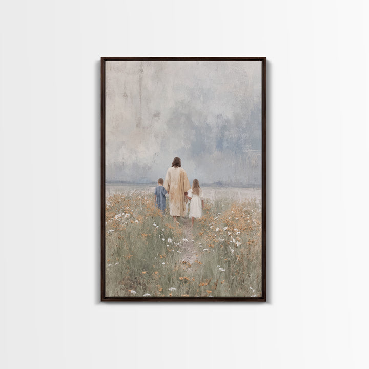 Promise Of Peace – Framed Canvas Print – Christian Wall Art – Christian Art Canvas – Christian Art – Jesus Painting – Christian Decor