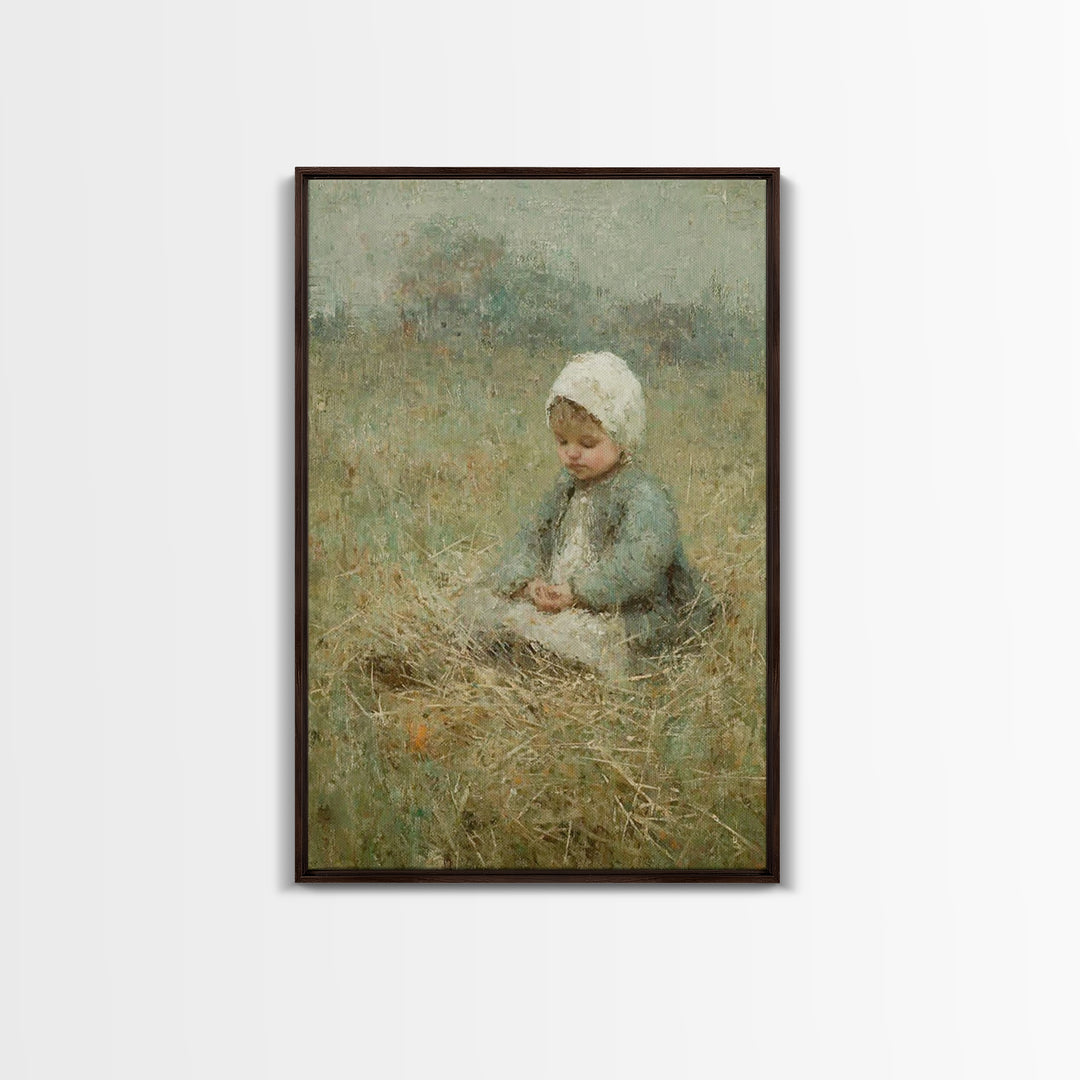 Fields Of Mercy | Framed Canvas Print | Christian Christmas Art | Vintage Christian Art | Christian Wall Art | Christian Art Canvas | Chris