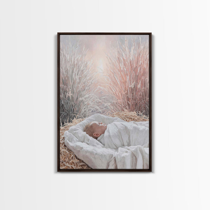 Dawn Of Bethlehem, Framed Canvas Print, Christian Christmas Art, Christian Wall Art, Christmas Canvas Wall Art, Jesus Painting, Christian A