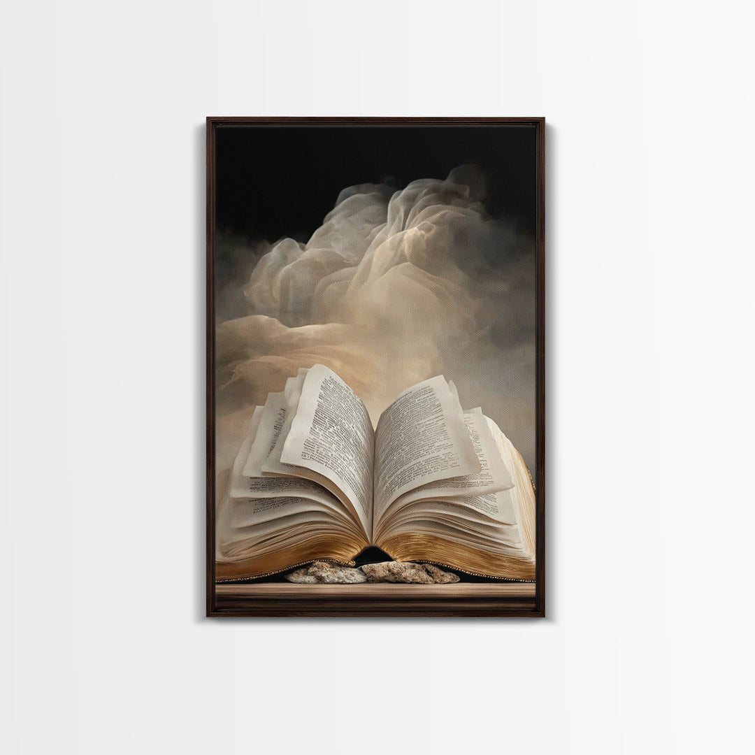 Sacred Scripture – Framed Canvas Print – Christian Art Canvas – Christian Wall Art – Christian Painting – Christian Art Prints – Christian