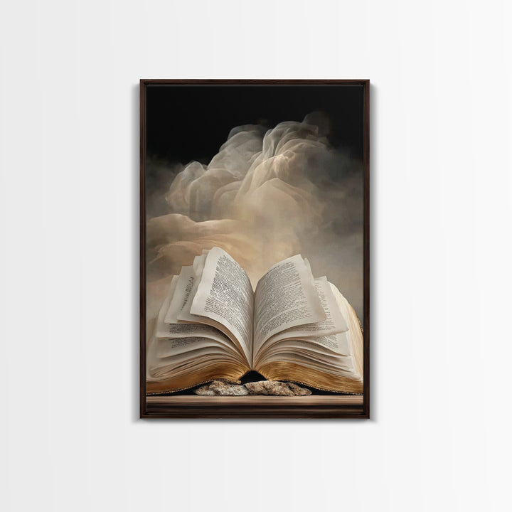 Sacred Scripture – Framed Canvas Print – Christian Art Canvas – Christian Wall Art – Christian Painting – Christian Art Prints – Christian