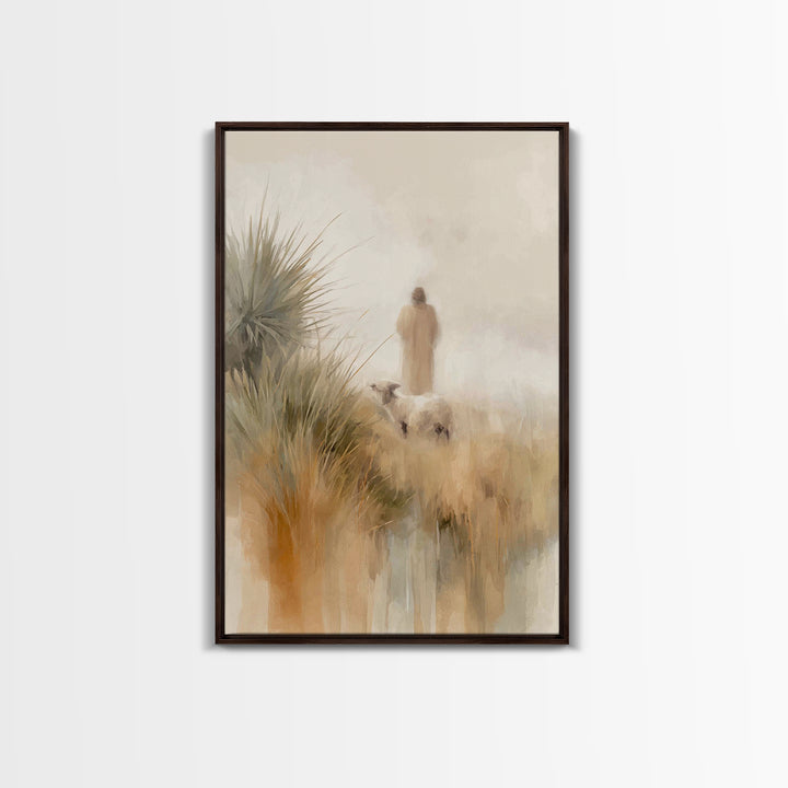Horizons Of Mercy, Framed Canvas Print, Christian Wall Art, Modern Christian Art, Christian Art Canvas, Jesus Painting, Christian Decor