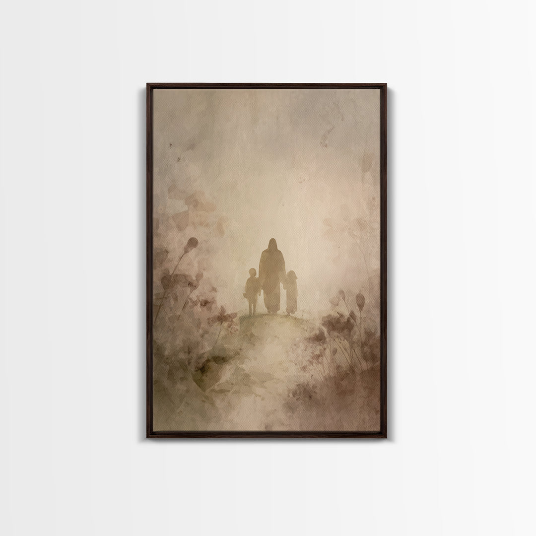 Valley Of Grace – Framed Canvas Print – Christian Art Canvas – Christian Wall Art – Jesus Painting – Christian Gift – Modern Christian Art