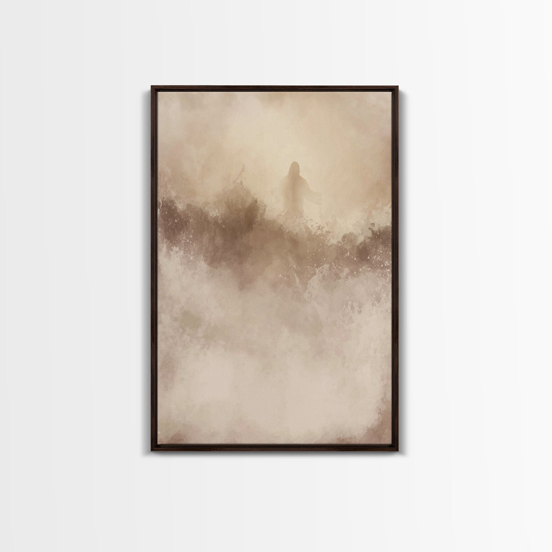 Path Of Glory, Framed Canvas Print, Christian Art Canvas, Jesus Art Print, Modern Christian Art, Christian Decor For Home, Christmas TV Art