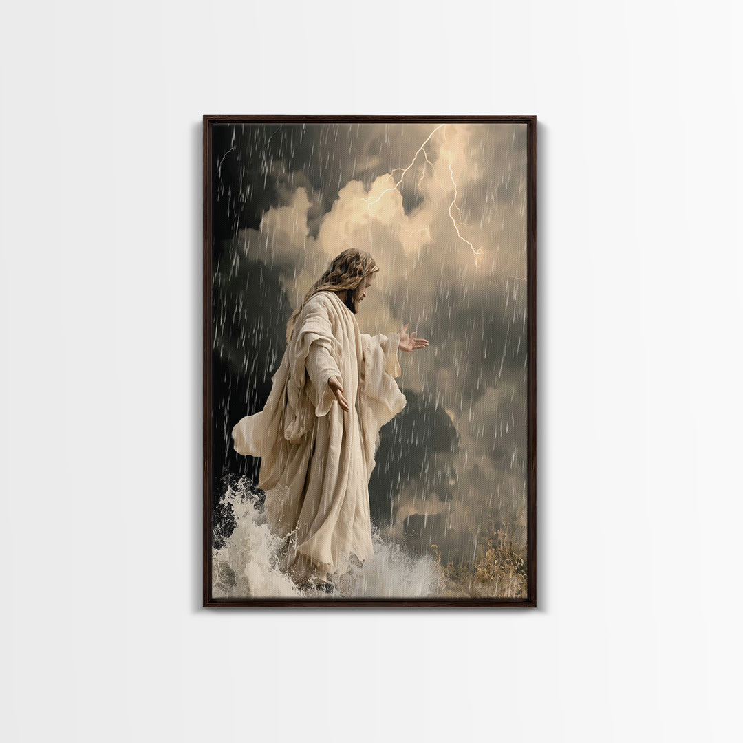 Veil Of Radiance – Framed Canvas Print – Jesus Painting Canvas – Christian Art – Vintage Christian Art – Christian Wall Art – Christian Chr