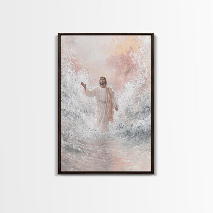 Radiant Promise | Framed Canvas Print | Christian Art Print | Jesus Canvas Art | Christian Paintings | Christian Christmas Decorations | Un