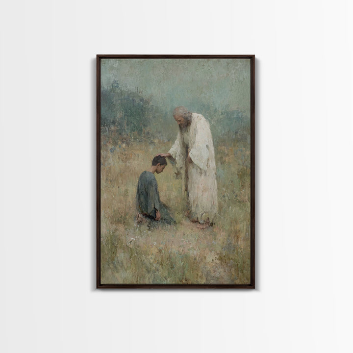 Field of Mercy – Framed Canvas Print – Christian Art Canvas – Christian Gift Ideas – Jesus Painting – Christian Wall Art – Christian Decor