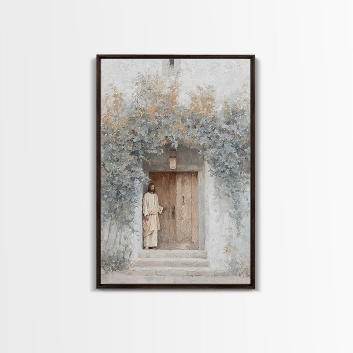 Morning Gate Hope – Framed Canvas Print – Christian Art Print – Modern Christian Art – Jesus Wall Art – Christian Art Canvas – Christian Gi