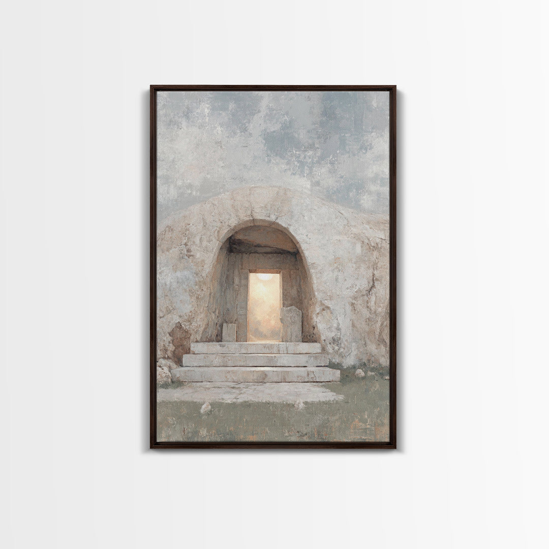 Dawn Of Hope – Framed Canvas Print – Christian Wall Art – Jesus Painting – Christian Art Canvas – Christian Decor – Christian Gift Ideas