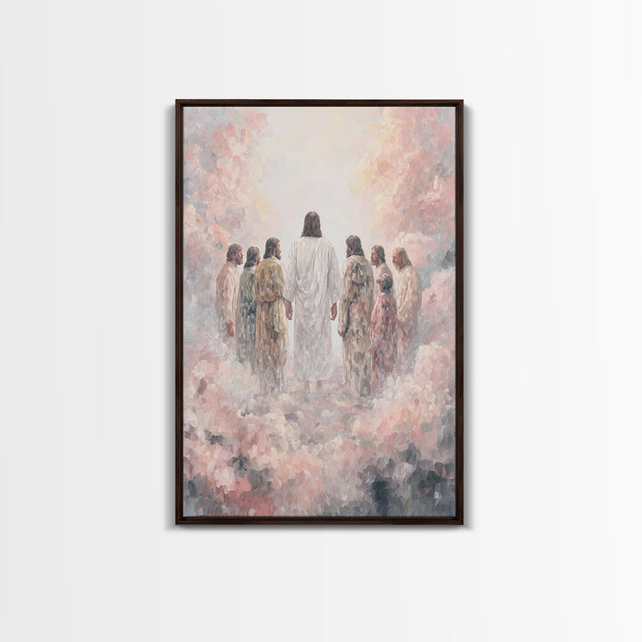 Glory On The Mount | Framed Canvas Print | Christian Art Canvas | Christian Wall Art | Jesus Painting | Christian Art | Christian Decor | L