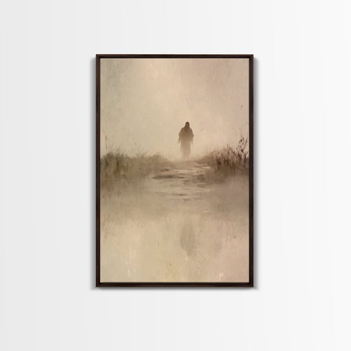 Dawn Of Faith – Framed Canvas Print – Christian Art Canvas – Christian Wall Art – Jesus Painting – Modern Christian Art – Christian Gift