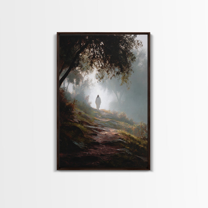 Autumn Blessing – Framed Canvas Print – Jesus Painting – Christian Art Canvas – Christian Wall Art – Subtle Christian Art – Christian Decor