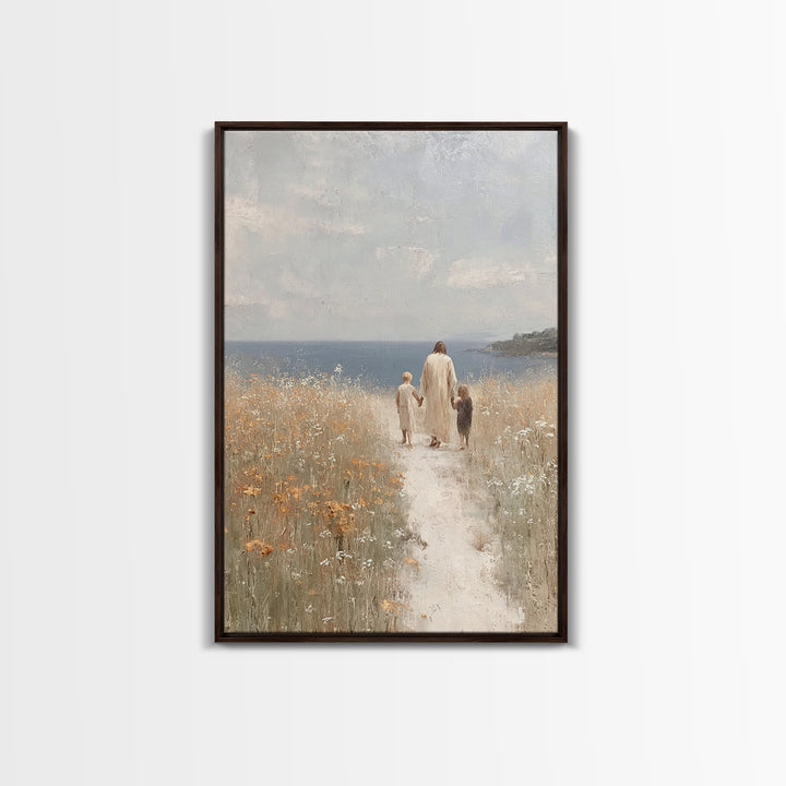 Horizon Of Comfort | Framed Canvas Print | Christian Wall Art | Jesus Art Canvas | Modern Christian Art | Christian Gift | Christian Art Pa
