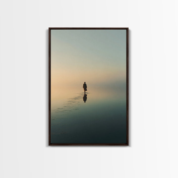 Dawn Of Mercy | Framed Canvas Print | Christian Art Canvas | Christian Wall Art | Jesus Painting | Modern Christian Art | Christian Gift Id