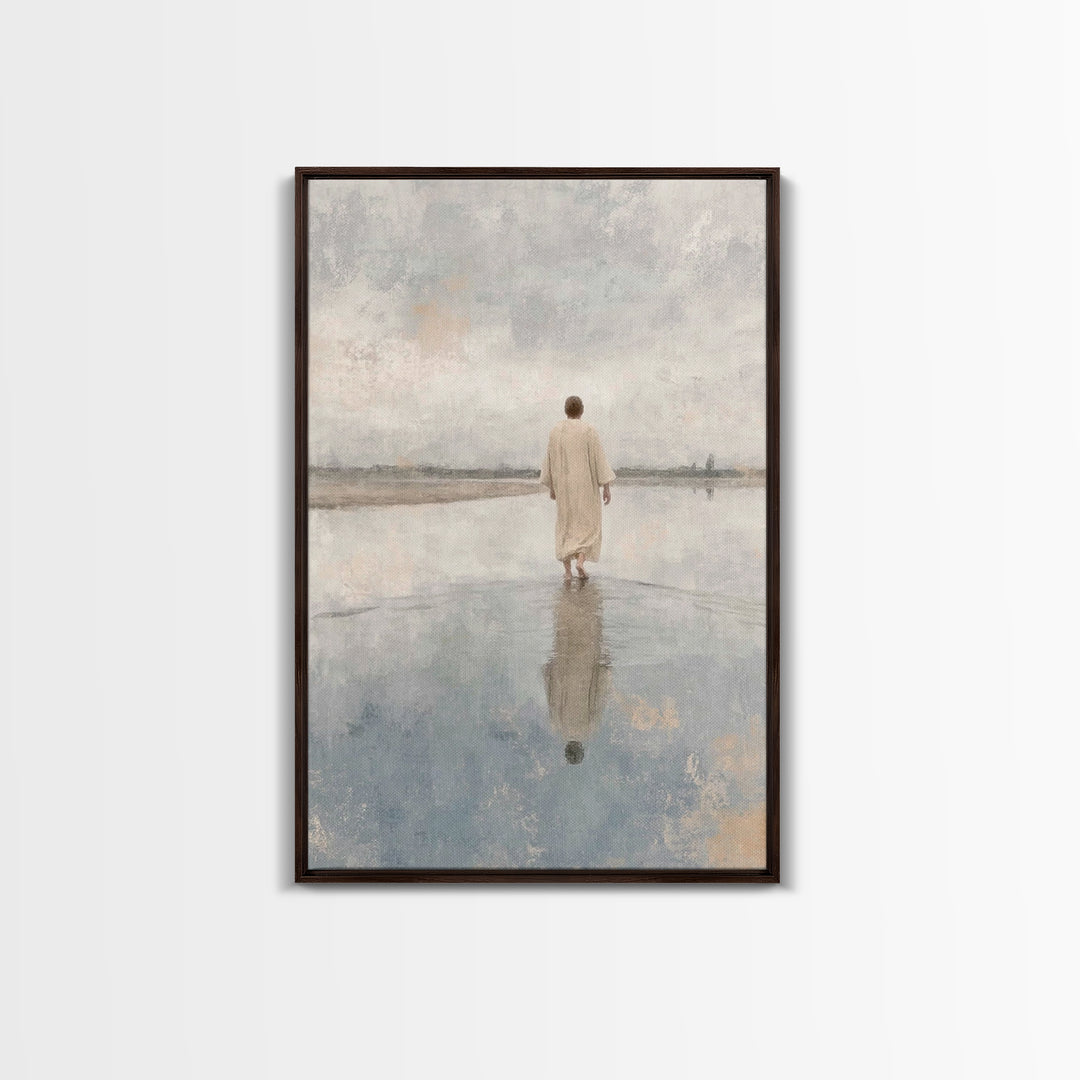 Desert Promise | Framed Canvas Print | Christian Art Canvas | Christian Wall Art | Jesus Painting | Subtle Christian Art