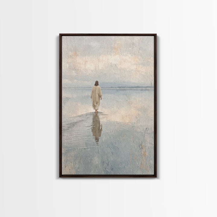 Heavenly Path , Framed Canvas Print, Christian Wall Art, Christian Art Canvas, Jesus Painting, Christian Christmas Art