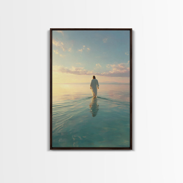 Morning Glory - Framed Canvas Print - Christian Wall Art - Christian Art Canvas - Jesus Painting - Modern Christian Art