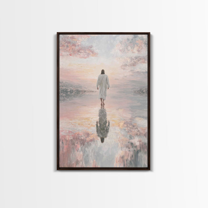 Radiant Horizon - Framed Canvas Print - Jesus Painting - Christian Art Canvas - Christian Wall Art - Christian Christmas Art