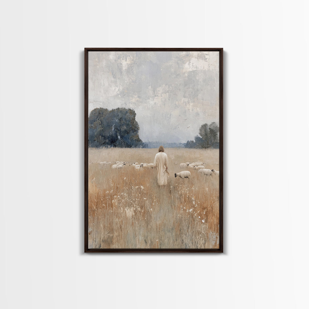 Dawn Of Mercy | Framed Canvas Print | Christian Art Canvas | Jesus Painting | Christian Wall Art | Christian Christmas Art | Christian Deco